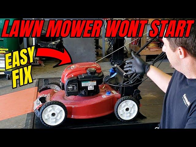 TORO Lawn Mower Wont Start Easy Fix