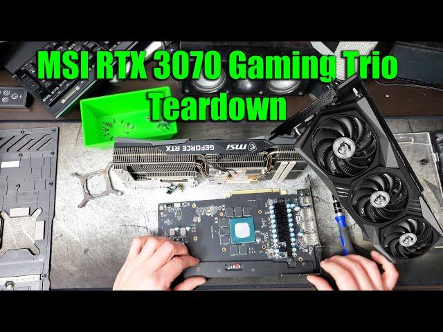 Teardown MSI  RTX 3070 Gaming Trio Disassembly