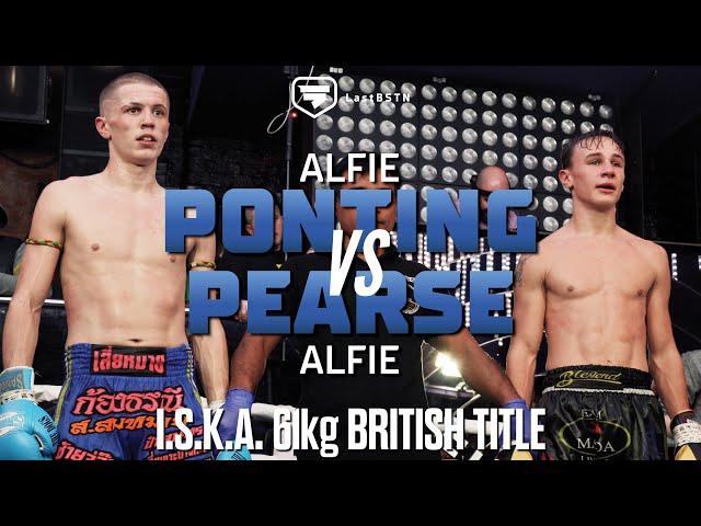 2 STARS FOR THE FUTURE! Alfie Ponting vs Alfie Pearse - I.S.K.A. 61kg British Muay Thai Title