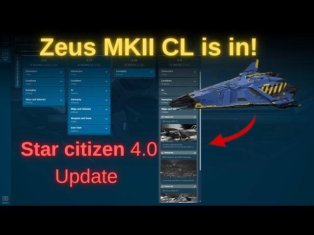 Star Citizen 4.0 Updates! | Zeus MKII CL, Space station Dungeons!, intruders Response & More