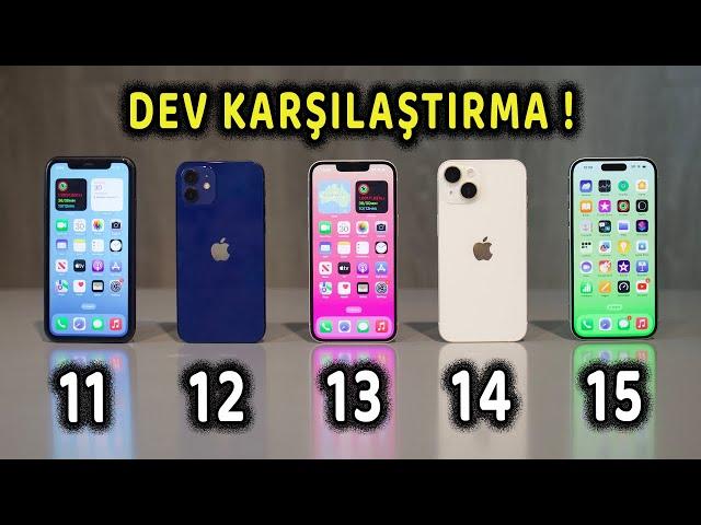 iPhone 15 | iPhone 14 | iPhone 13 | iPhone 12 | iPhone 11 | Karşılaştırma | Test