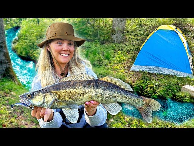 Camping in the Wilderness and Eating What We Catch!