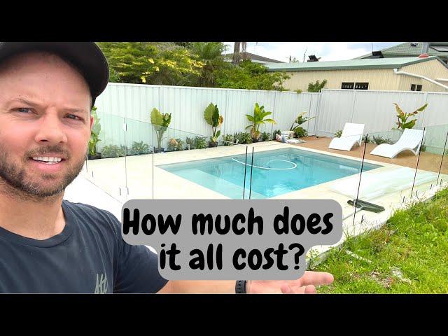 BEFORE & AFTER Pool installation | how much it cost | backyard makeover