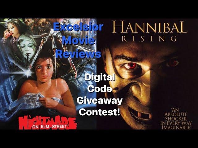 DIGITAL CODE GIVEAWAY CONTEST FOR A NIGHTMARE ON ELM STREET & HANNIBAL RISING | DEADLINE: 1/3/25