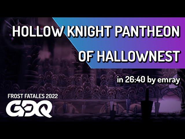 Hollow Knight Pantheon of Hallownest by emray in 26:40 - Frost Fatales 2022