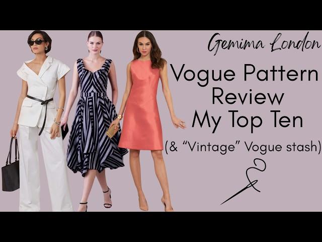 Vogue Pattern review plus my "Vintage" stash