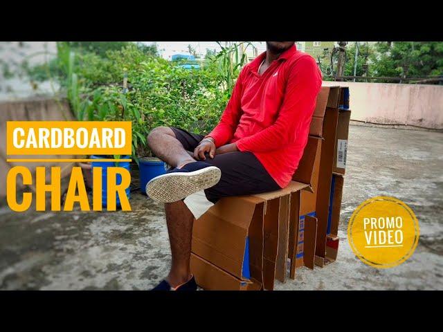 Wonderful chair making with cardboard