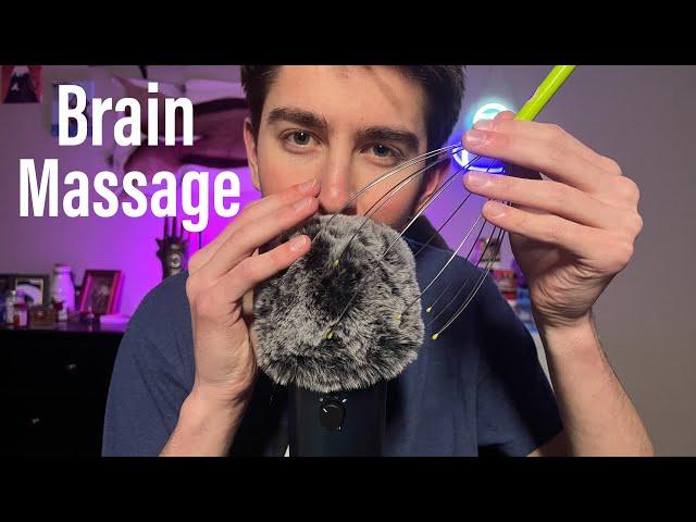 ASMR Brain Massage for SLEEP | Fluffy Mic Scratching and Plucking