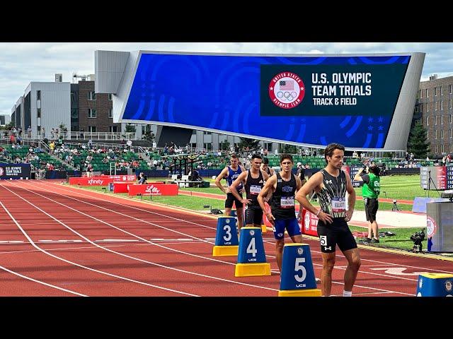 Men’s 800m 2024 U.S. Olympic Trials Round 1 Heat 1, Bryce Hoppel, Hobbs Kessler