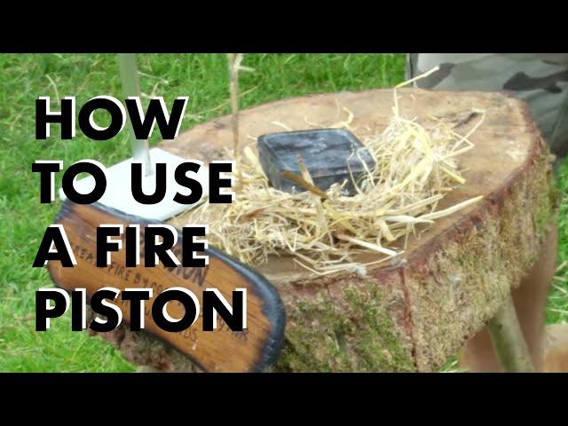 How to use a fire piston