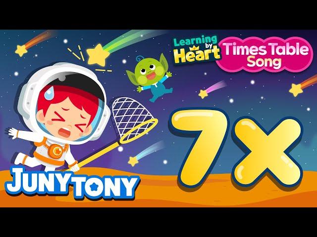 7 Times Table Song | Multiply By 7 | School Songs | Multiplication Songs for Kids | JunyTony