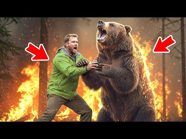 Mann hilft einem weinenden Grizzlybären – Was er danach tat, ließ ihn sprachlos zurück!