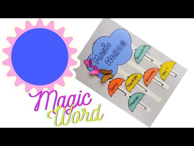 Sorry and Thankyou,magic words tlm | Magic Words | Golden Words | Good Manners | Say Please