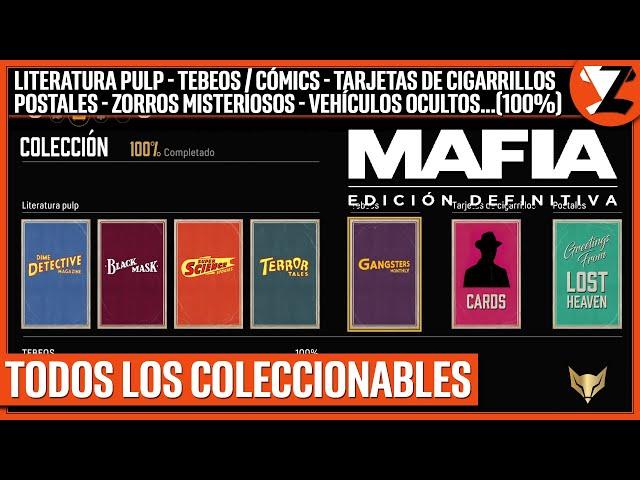 MAFIA 1 REMAKE: Guía de Coleccionables (Literatura, Tarjetas, Zorros, Vehículos, Mafiosos, Postales)