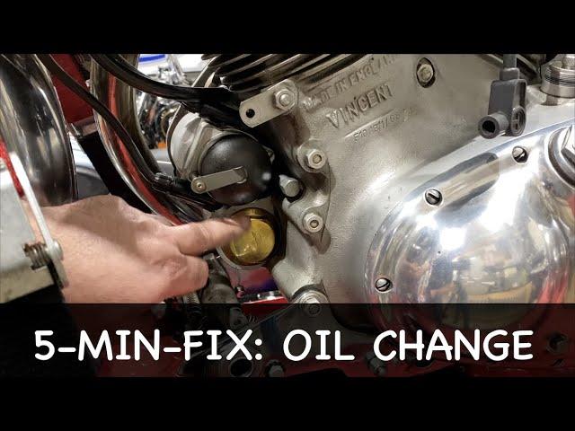 Restoration of 1951 Vincent Rapide - Part 90 - Engine Oil Change - Part 1 of 2