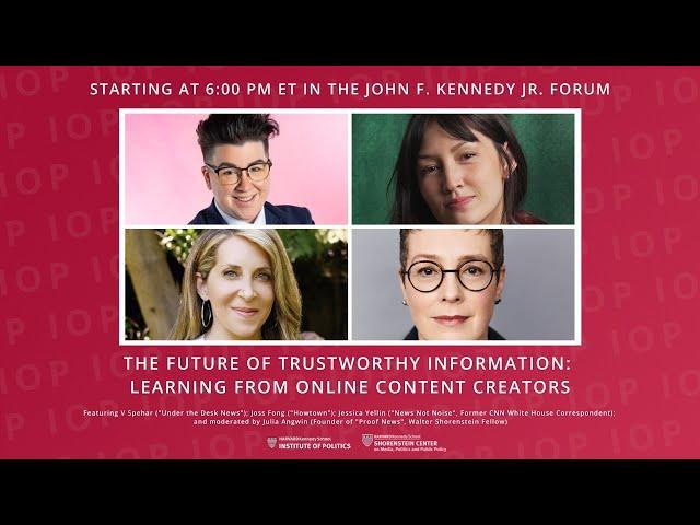 The Future of Trustworthy Information: Learning from Online Content Creators