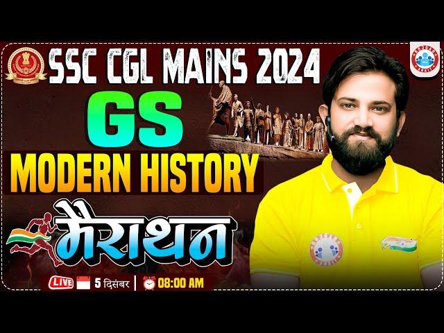 SSC CGL 2024 Mains GS By Naveen Sir | Modern History Marathon Class | History for CGL Tier 2