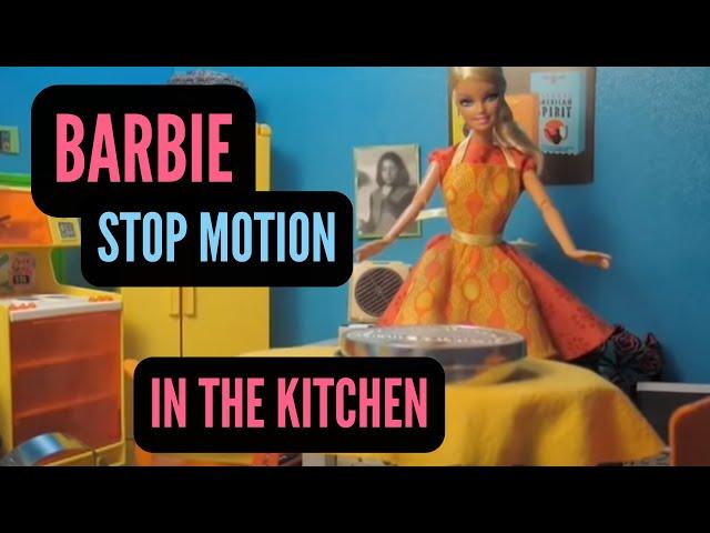 Barbie Stop Motion Animation // Semiotics of the Kitchen // feminist doll review of 1970s Feminism