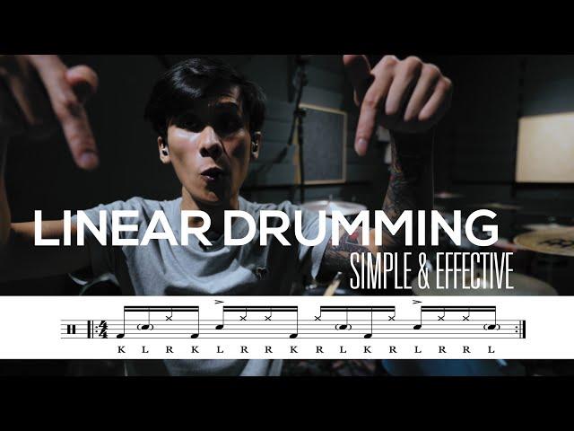 "Easy" Linear Drum Groove - Drum Lesson