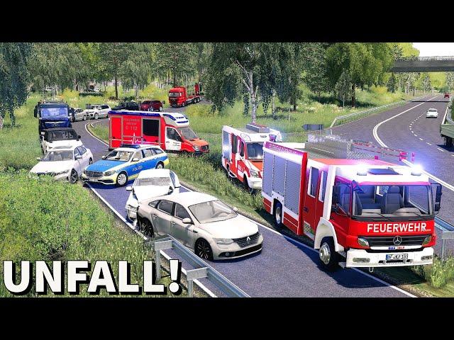 LS19 - Großer Stau nach Unfall auf Autobahn! [5|7] Feuerwehr Einsatz Woche