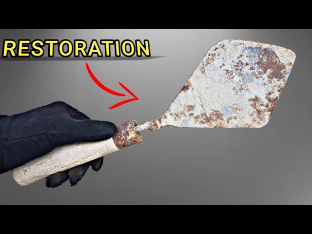 Old Rusty Masonry Trowel - Restoration