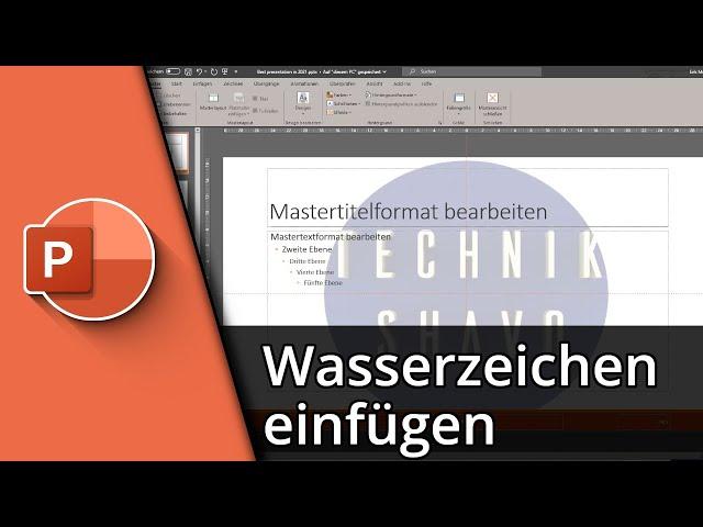 Wasserzeichen in Powerpoint einfügen (& entfernen)  Tutorial