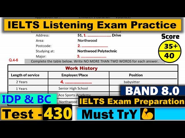 IELTS Listening Practice Test 2024 with Answers [Real Exam - 430 ]