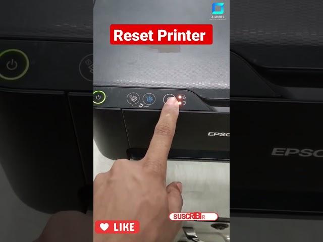 How to Fix Epson L3110 L3210 Printer Red light Blinkking_Reset #printer