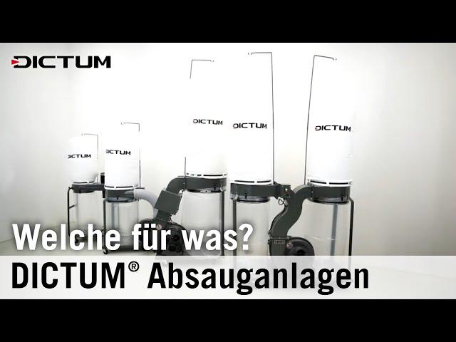 DICTUM Absauganlagen - Was sind die Unterschiede? #dictum #staubsauger #werkstattausrüstung