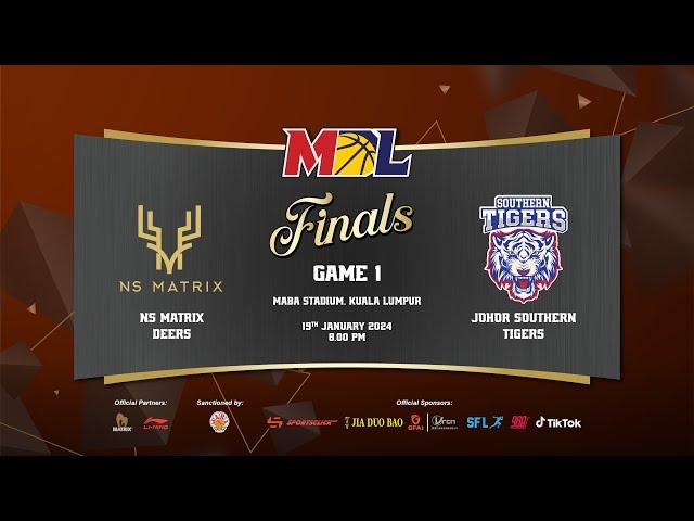 [LIVE] MBL Playoffs 2024 | Finals Game 1 | NS Matrix Deers vs Johor Southern Tigers