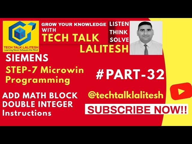 #PART32 ADD MATH DOUBLE INT.TYPE IN #S-7#MICROWIN #SIEMENS #SOFTWARE S7-200 MICROWIN TUTORIALS HINDI