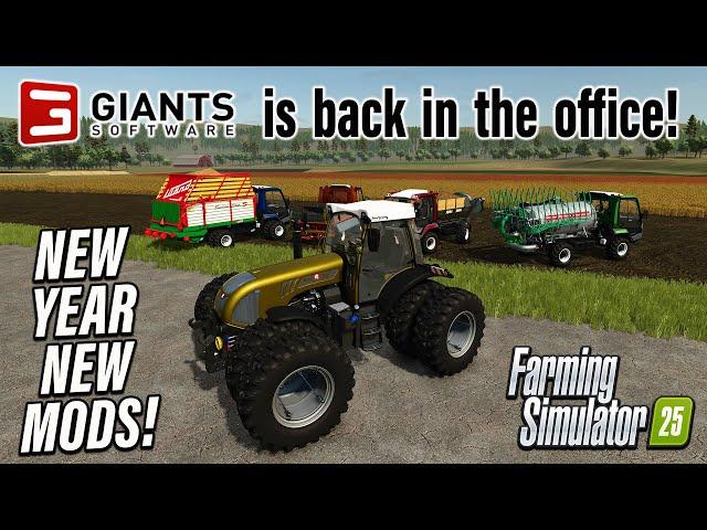 GIANTS ARE BACK! NEW YEAR, NEW MODS! ON FARMING SIMULATOR 25 | PS5 (Review) 7th Jan 25.