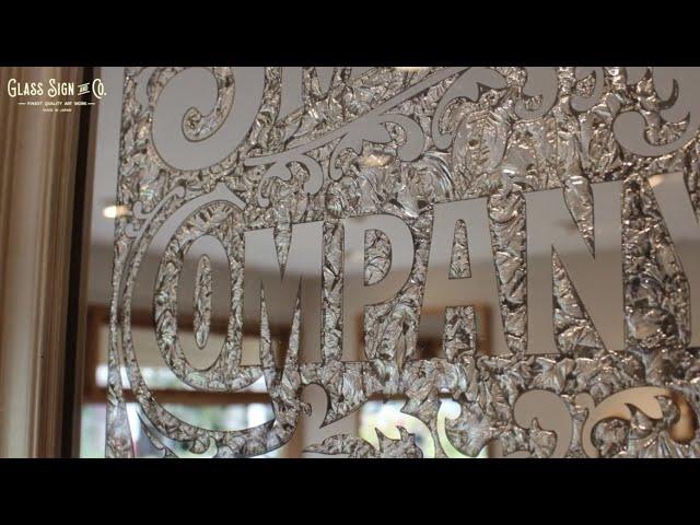 MAKING A HANDMADE GLASS SIGN - ART　（ASMR）