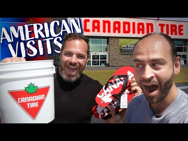 American Explores CANADIAN TIRE store…Not what he expected.