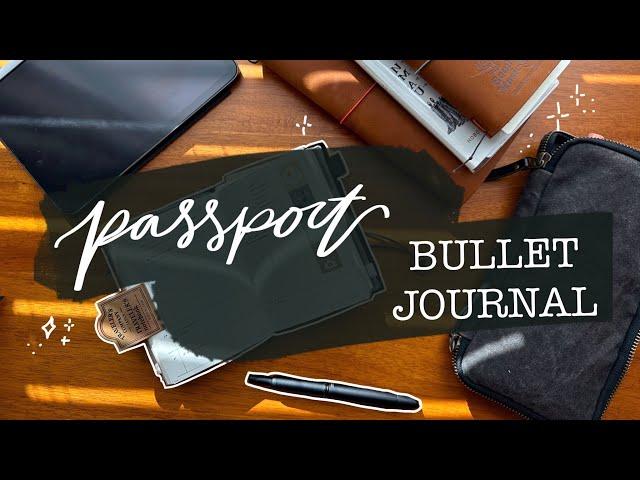 passport bullet journal flip through | how I use my traveler's notebook