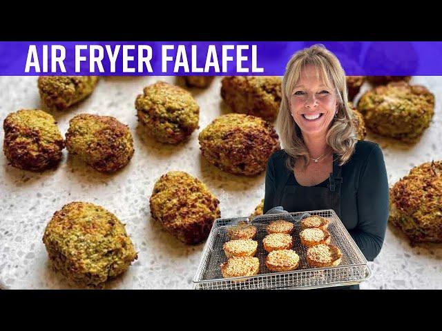 The Secret to Restaurant Style Air Fryer Falafel | Kathy's Vegan Kitchen