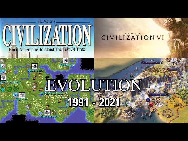 Evolution of Sid Meier's Civilization  (1991 - 2021) - PC / DOS, Windows, Mac, Amiga - strategy game