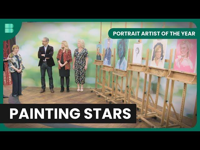 Celebrities Capture Iconic Figures - Portrait Artist of the Year - Art Documentary