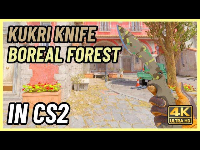  CS2 Kukri Knife Boreal Forest | CS2 Knife In-Game Showcase [4K]