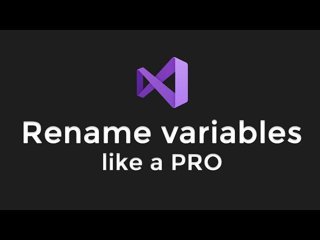 Visual Studio Tip #1 - How to rename variables #Shorts