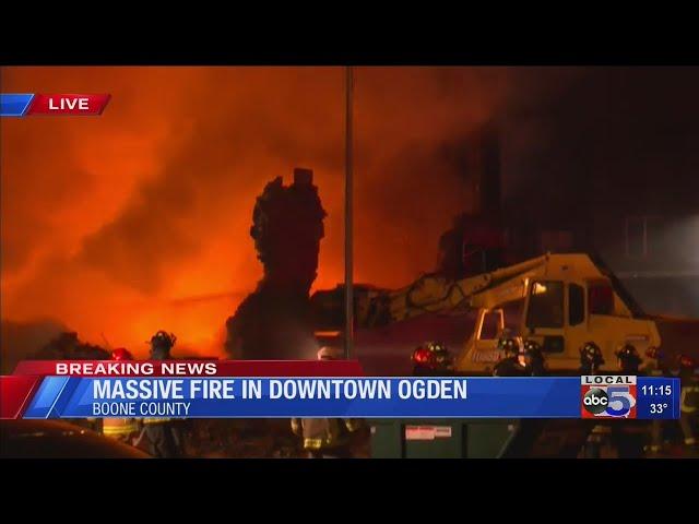 Massive fire in downtown Ogden