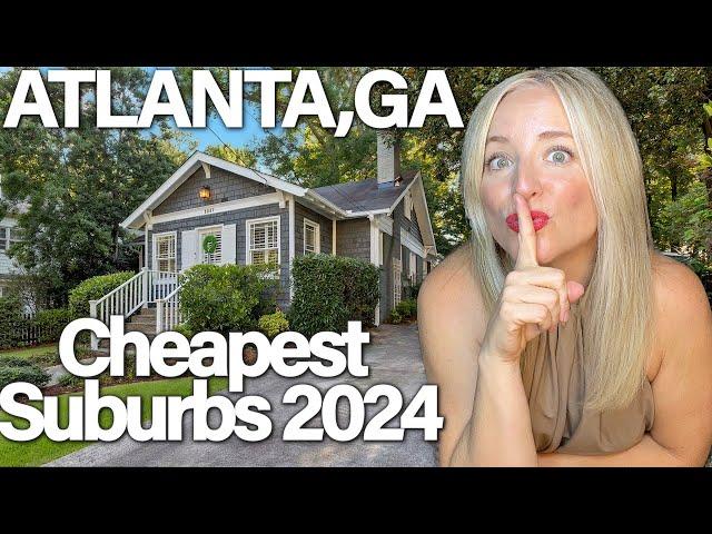 Cheapest Homes in Atlanta! Top 5 AFFORDABLE Suburbs in 2024