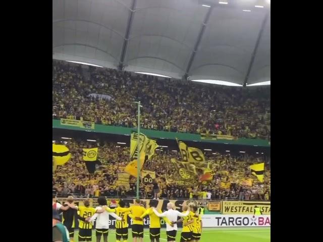 Germany cup40 000 Borussia Dortmund fans travelled to Hamburg for a match against 1.FC Phönix Lübeck