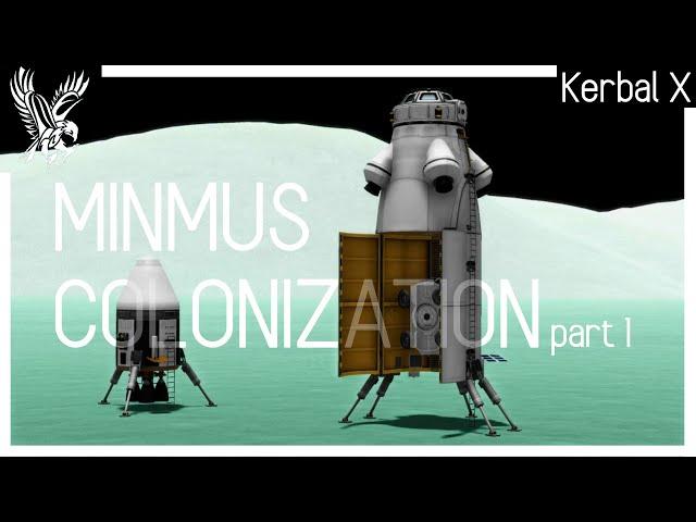 KerbalX Minmus Base: Phases 1/2 - (100% Stock)