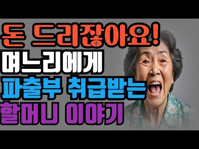 (실화사연) 시어머니를 파출부, 가정부 취급하는 며느리 이야기.