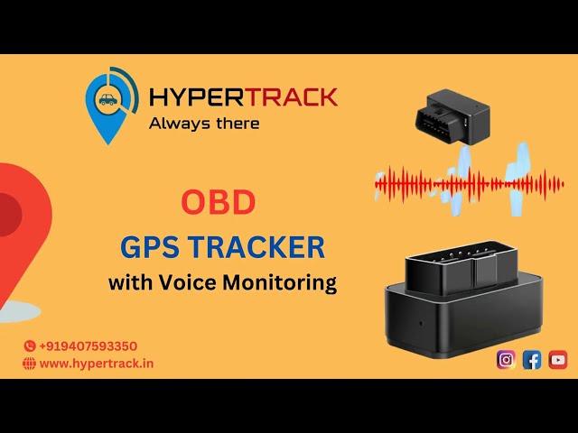 Hypertrack OBD Car GPS Tracker With Voice Monitoring