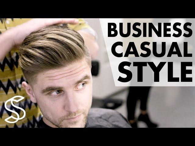 Professional men's hairstyling - Business casual - Short sides 4k hairstyle Slikhaar TV hairstyles