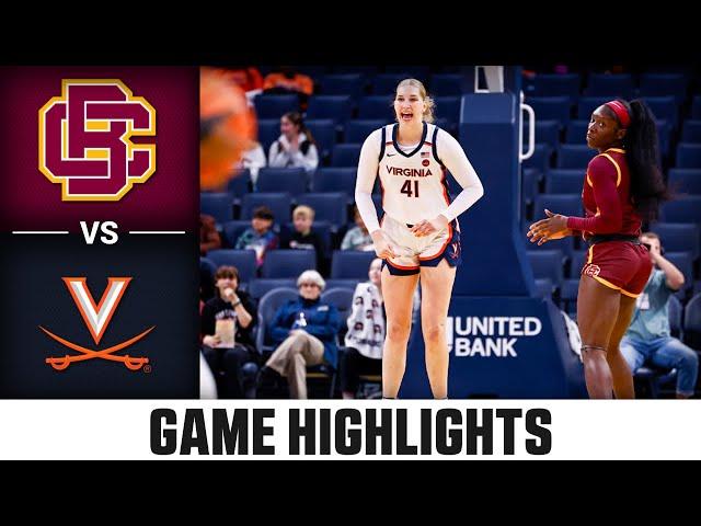 Bethune-Cookman vs. Virginia Game Highlights | 2024-25 ACC Women's Basketball