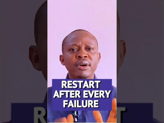 How to Restart After Every Failure #coaching #motivation  #clarifytoclinch #successmindset #shorts