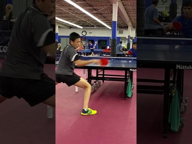 Kenny Ly Training at the Samson Dubina Table Tennis Academy